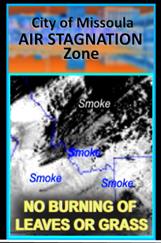 View airshed maps depicting the Air Stagnation Zone for Missoula County